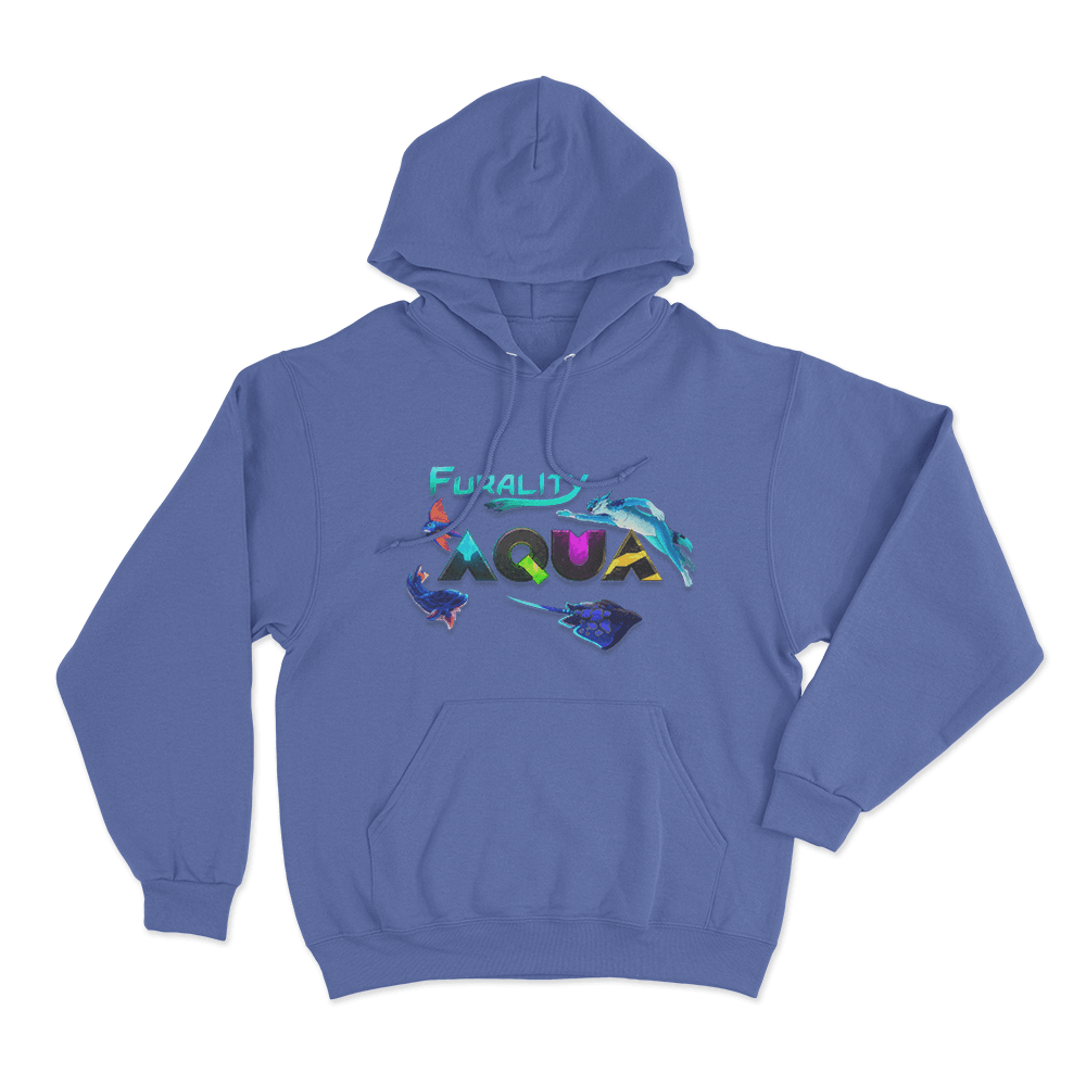 Furality Aqua Unisex Hoodie Blue Furality Aqua Unisex Hoodie Blue 1