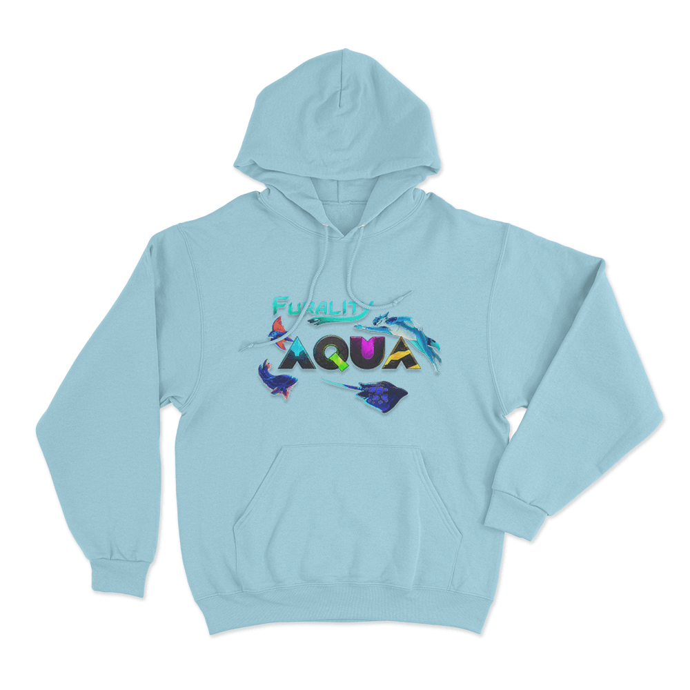Furality Aqua Unisex Hoodie Sky Blue Furality Aqua Unisex Hoodie Sky Blue 1